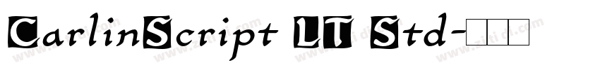 CarlinScript LT Std字体转换